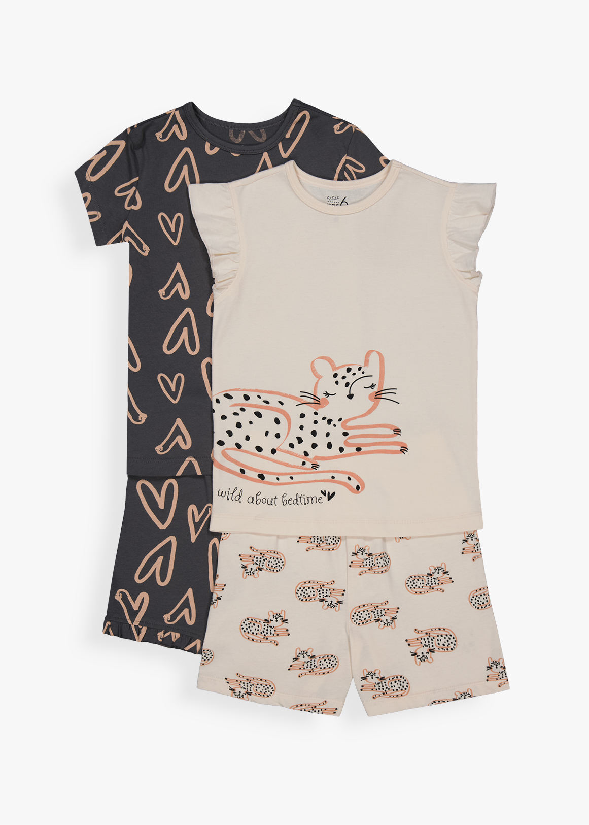 Heart Cat Cotton Pyjamas 2 Pack | Woolworths.co.za