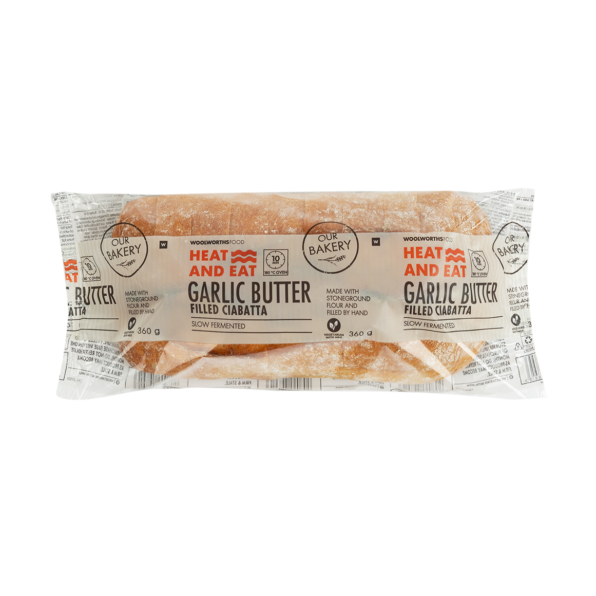 Heat & Eat Garlic Butter Filled Ciabatta 360 g