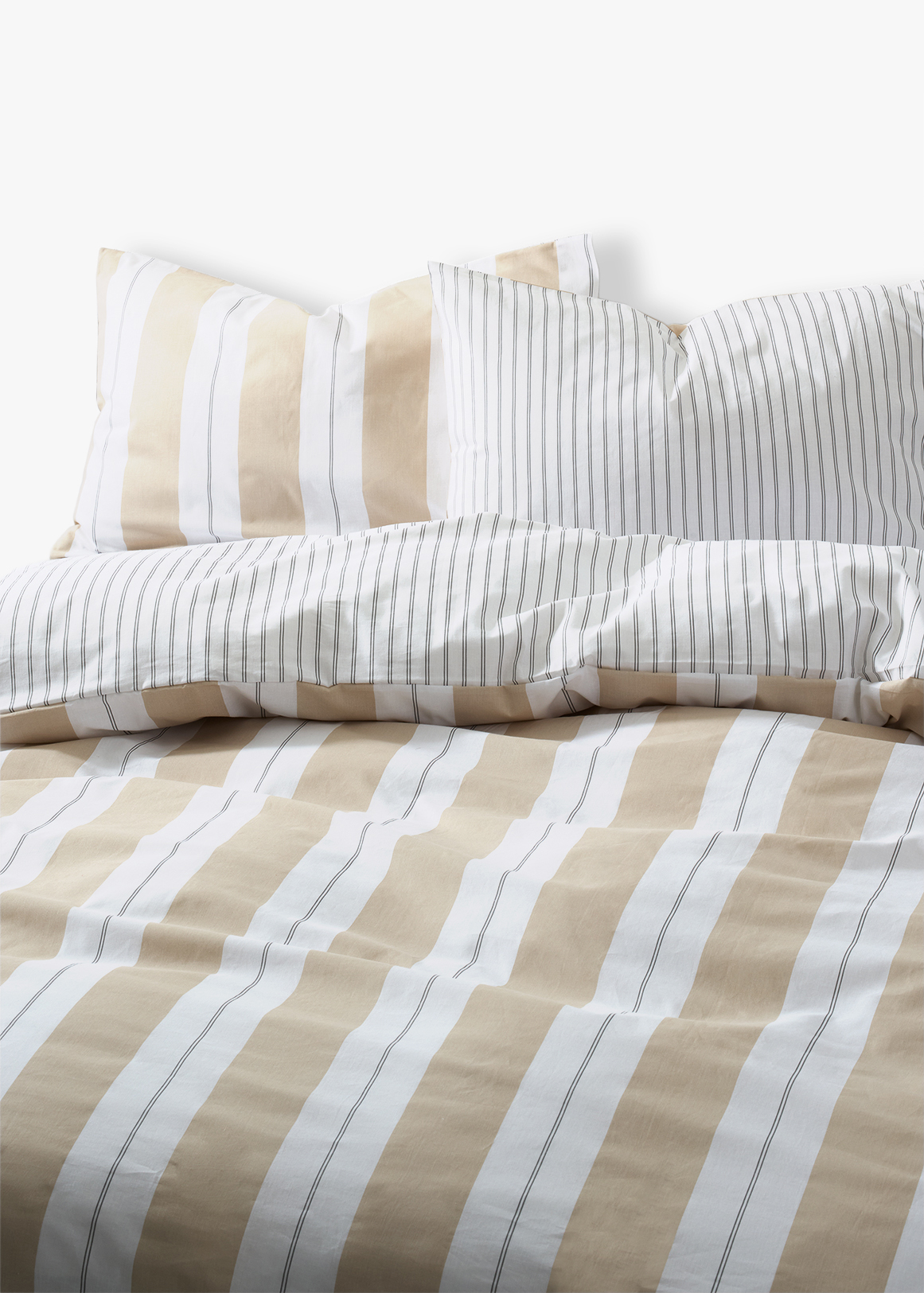 Henley Stripe 144TC Cotton Duvet Cover Set