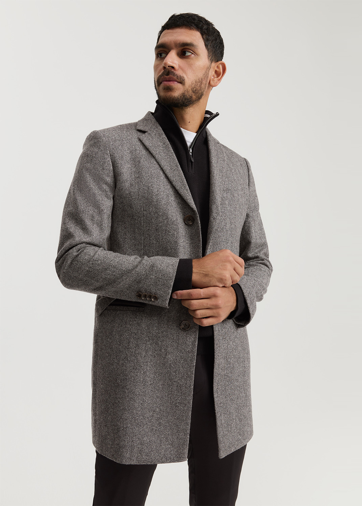 Herringbone Tweed Crombie | Woolworths.co.za