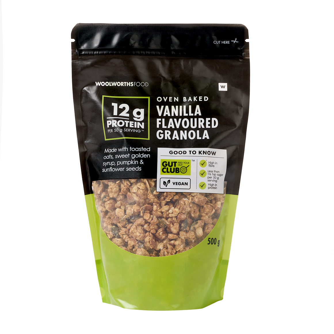 High Protein Vanilla Flavoured Granola 500 g