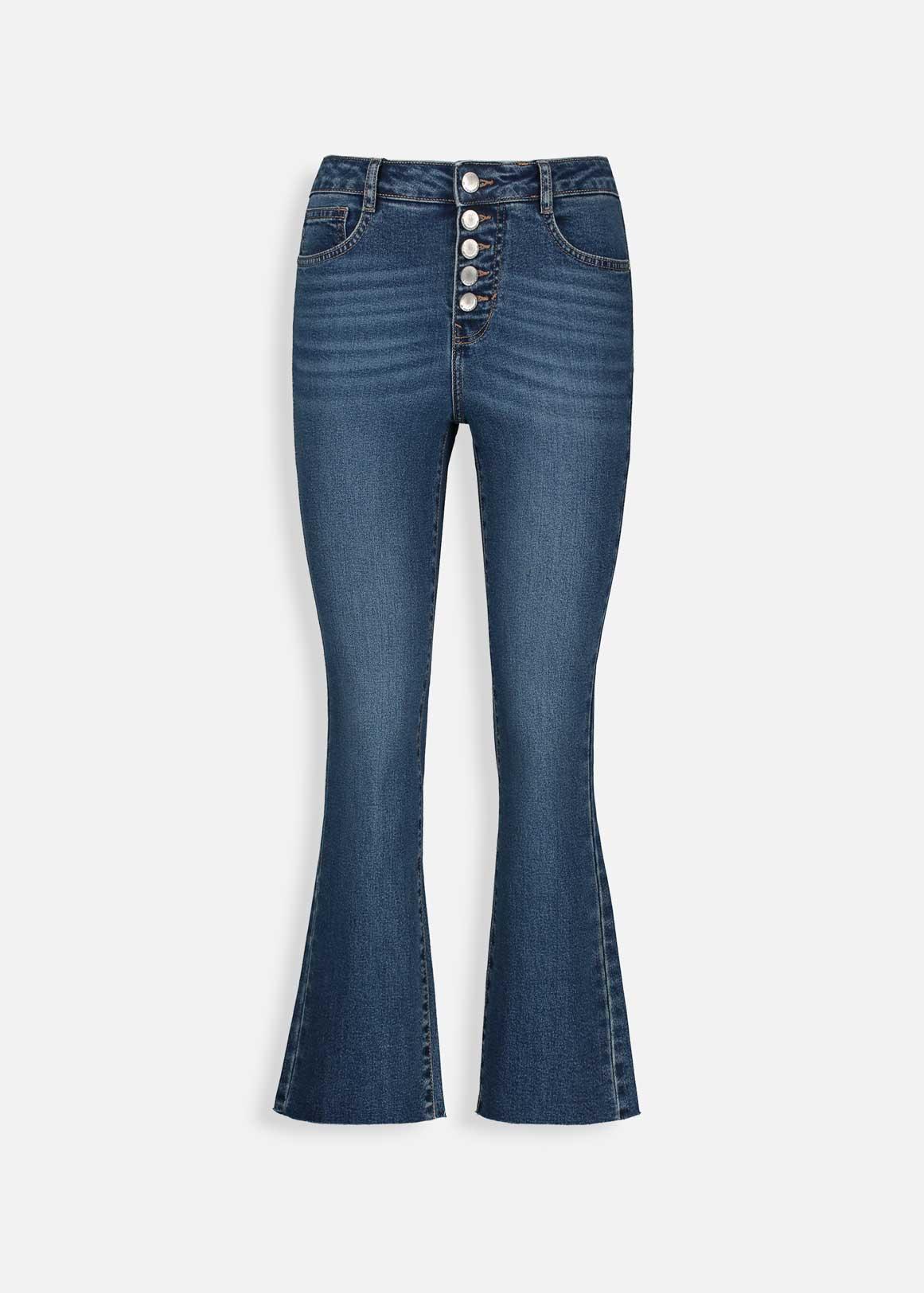 Black high waist flare jean with pockets – D'vine Designs