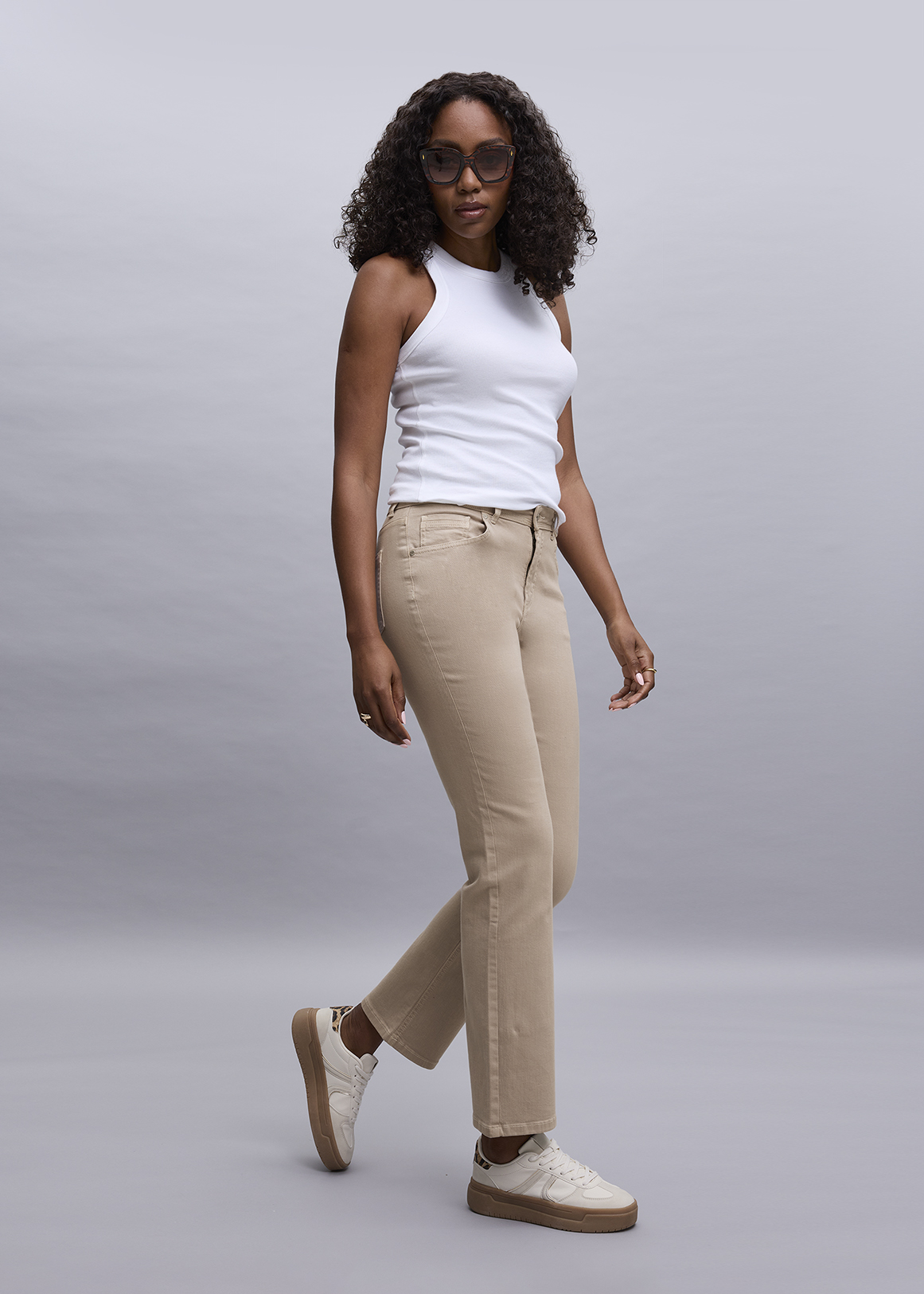 High Rise Extra Length Straight Jeans