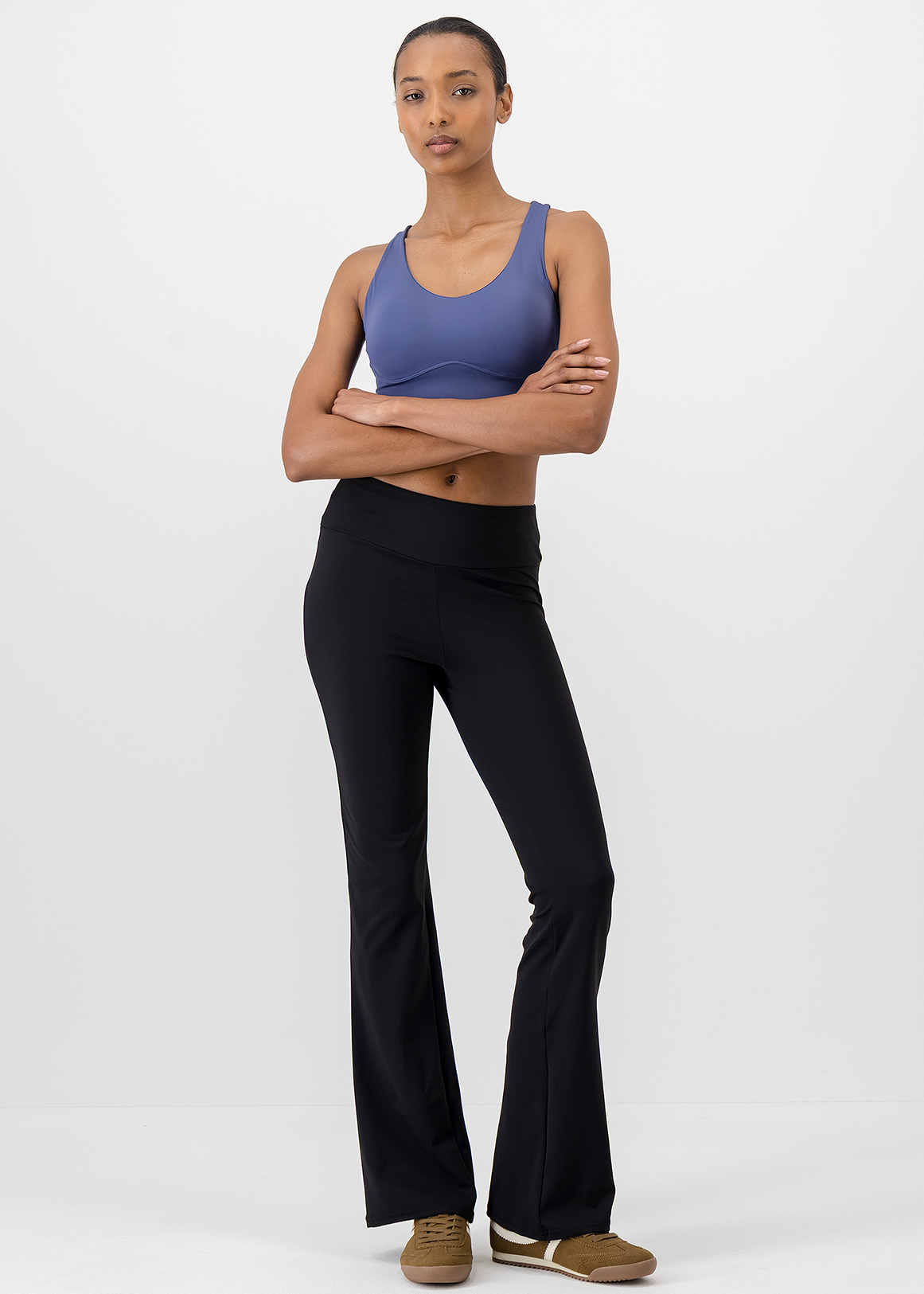 High Rise Flare Leg Leggings