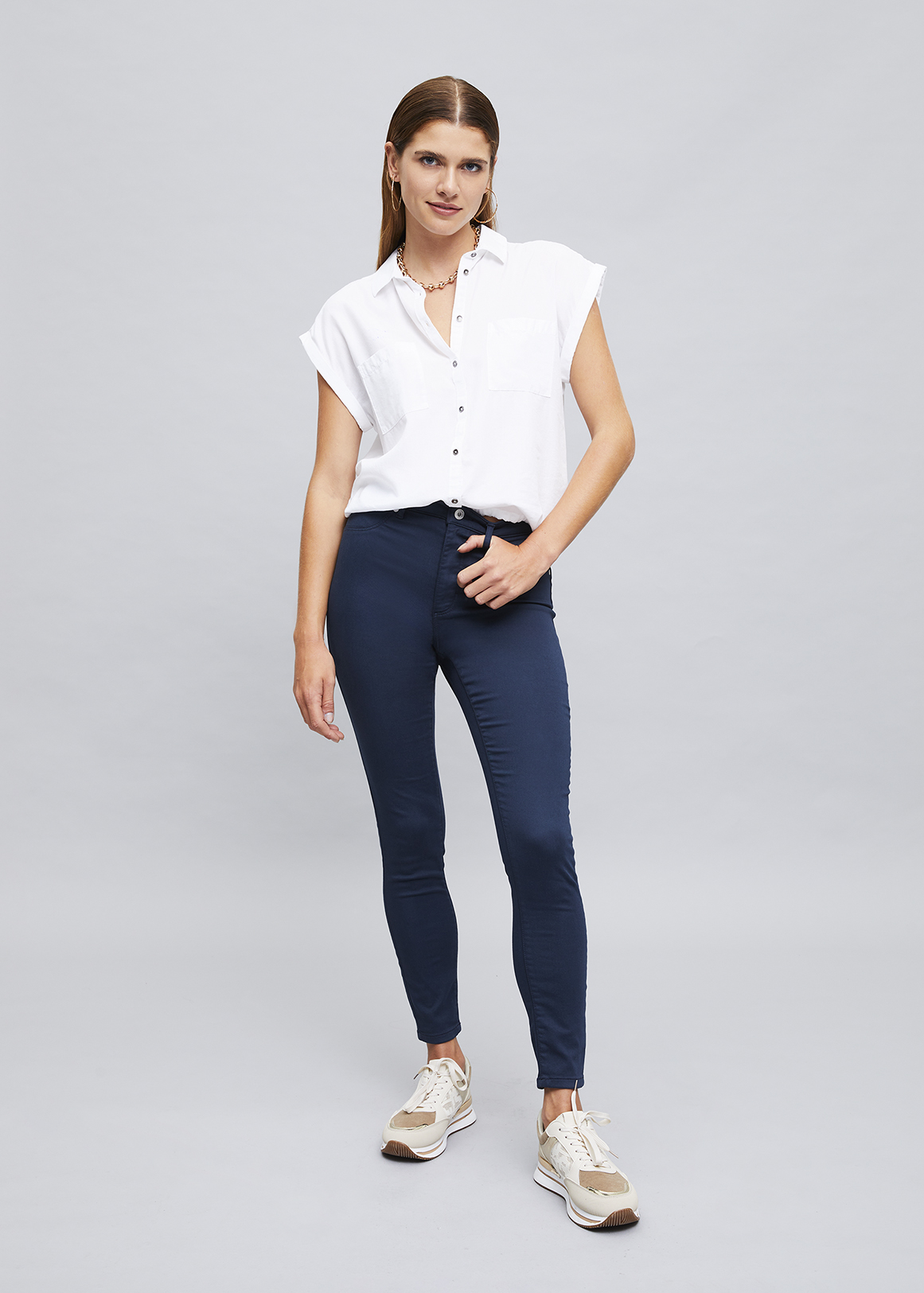 High Rise Stretch Jean Leggings