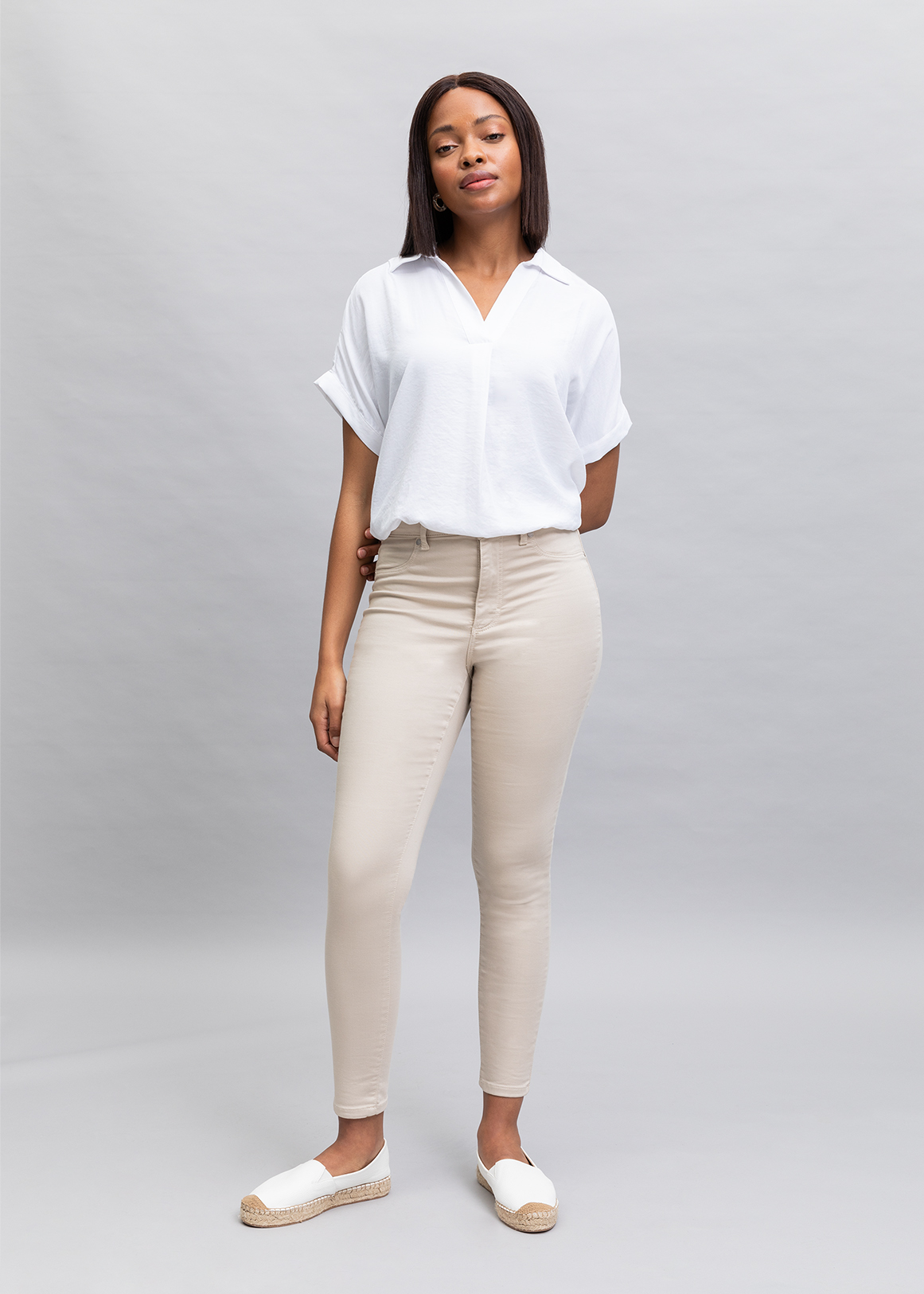 High Rise Stretch Jean Leggings