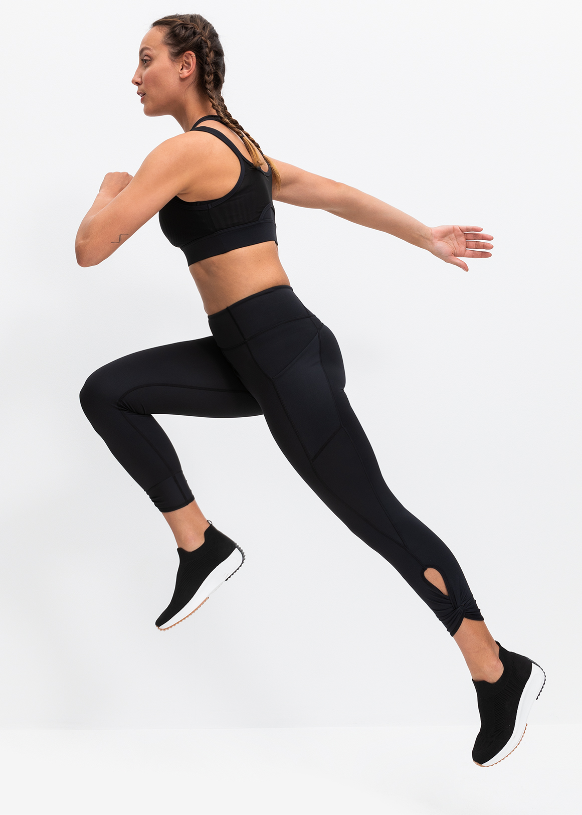 High Waist Stretch Cropped Leggings | Woolworths.co.za