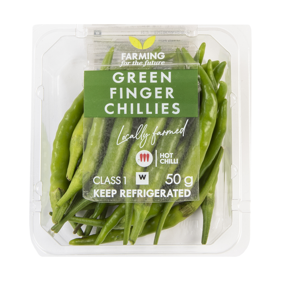 Photo of Hot Green Finger Chillies 50 g