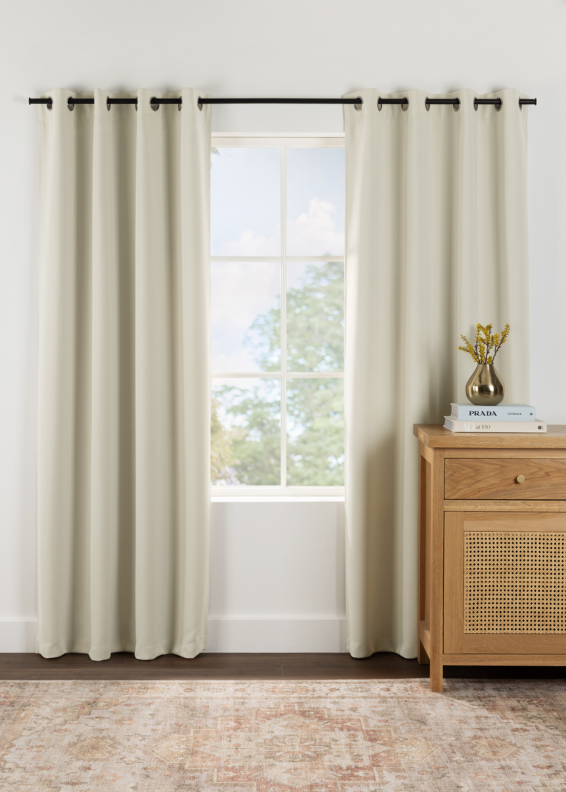 Hudson Block Out Eyelet Curtain 135cm (W) x 223cm (L)