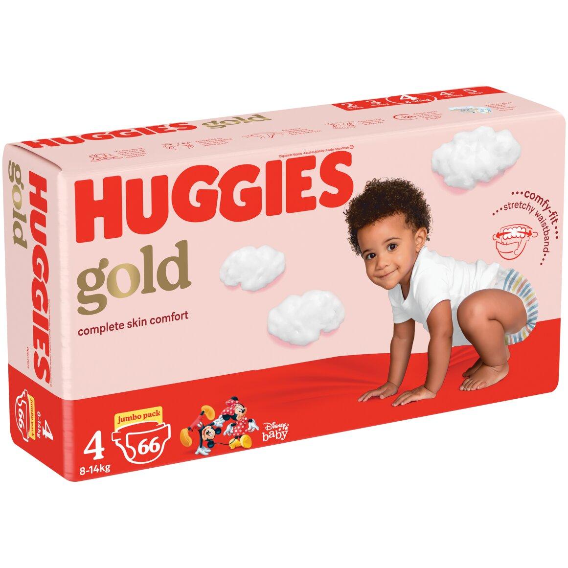 Huggies Gold No (8 14 kg) Nappies 66 pk