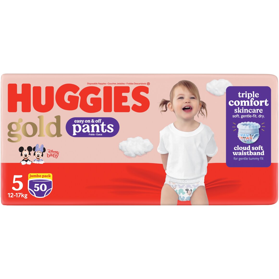 Huggies Gold Pants No 5 (12 - 17 kg) 50 pk