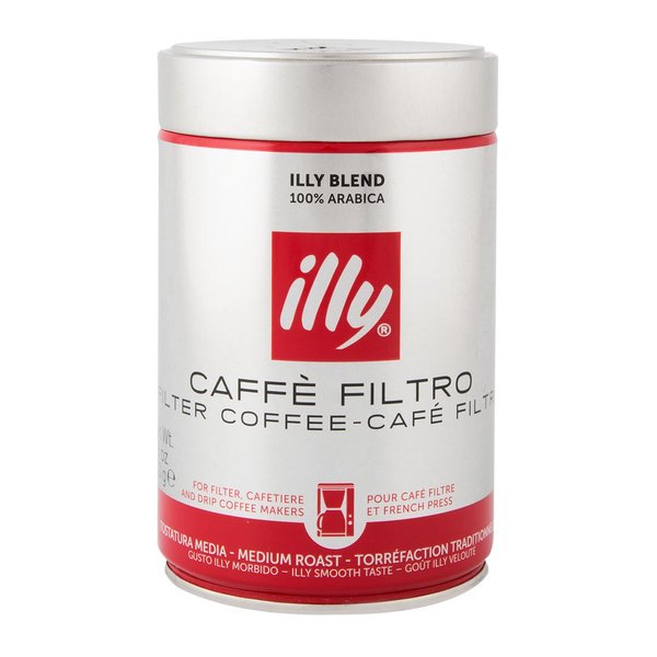 Illy Forte Extra Bold Roast Ground Drip Coffee 6 Cans x 8.8oz/250g
