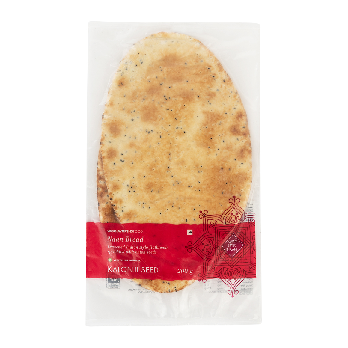Indian Kalonji Seed Naan Bread 200 g | Woolworths.co.za