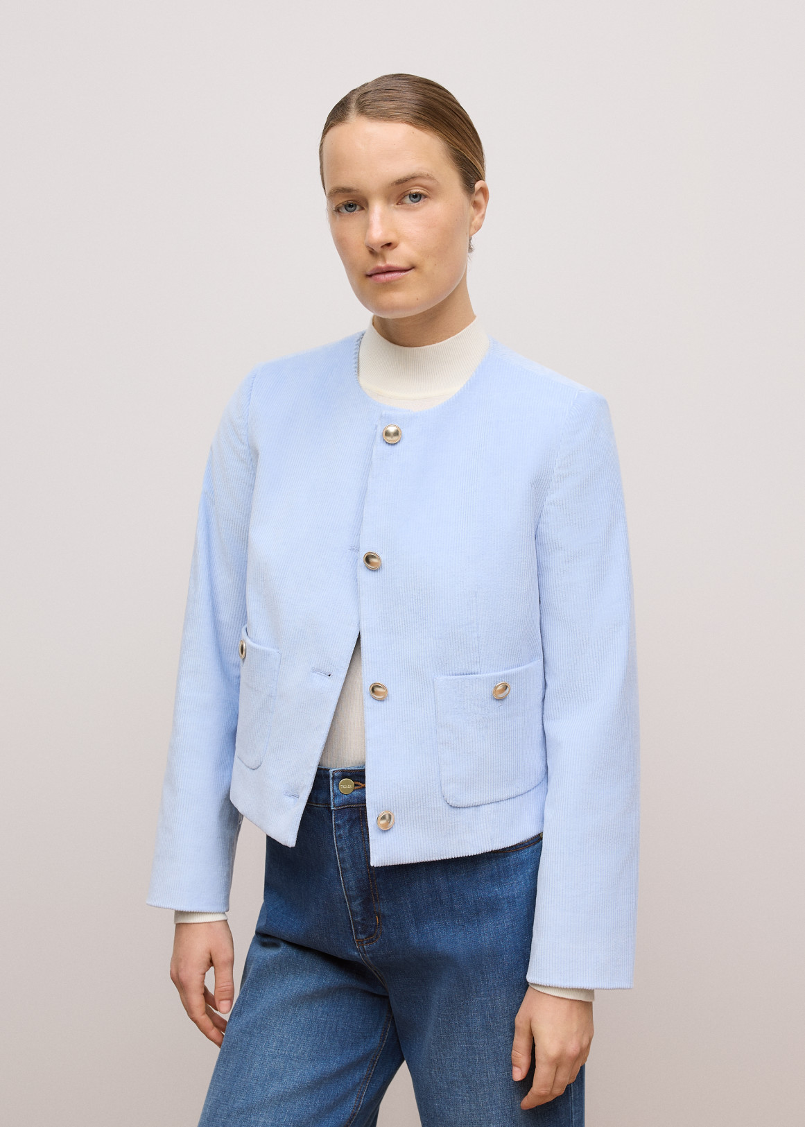Italian Cord Button Front Jacket