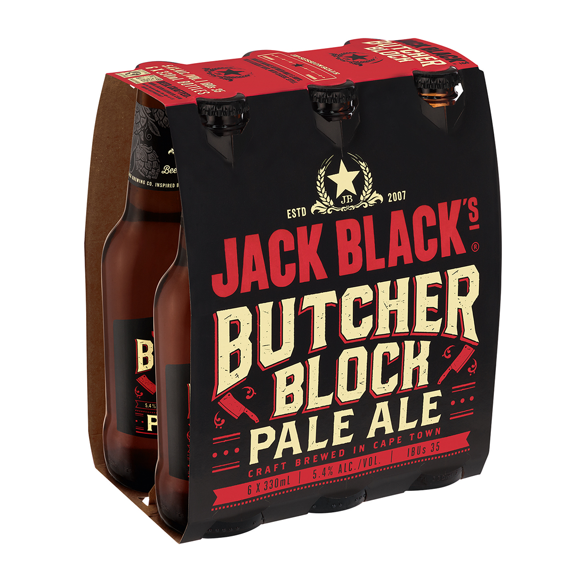 Jack Black Butcher Block Beer 6 x 330 ml Bottles | Woolworths.co.za
