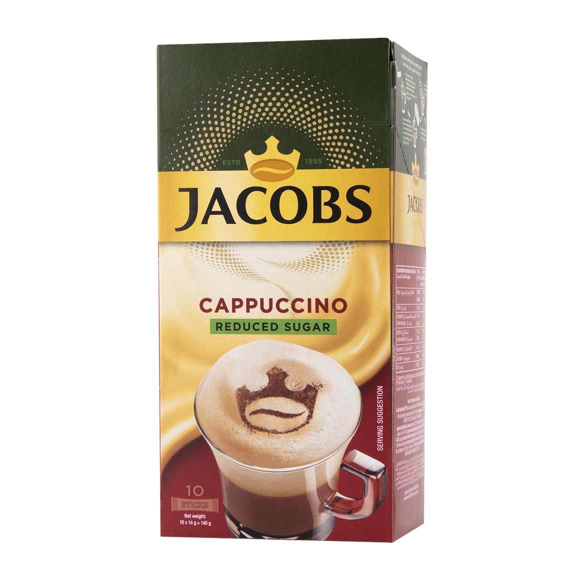 Jacobs Reduced Sugar Cappuccino Sachets 10 Pk Woolworths co za jacobs-reduced-sugar-cappuccino-sachets-10-pk-woolworths-co-za