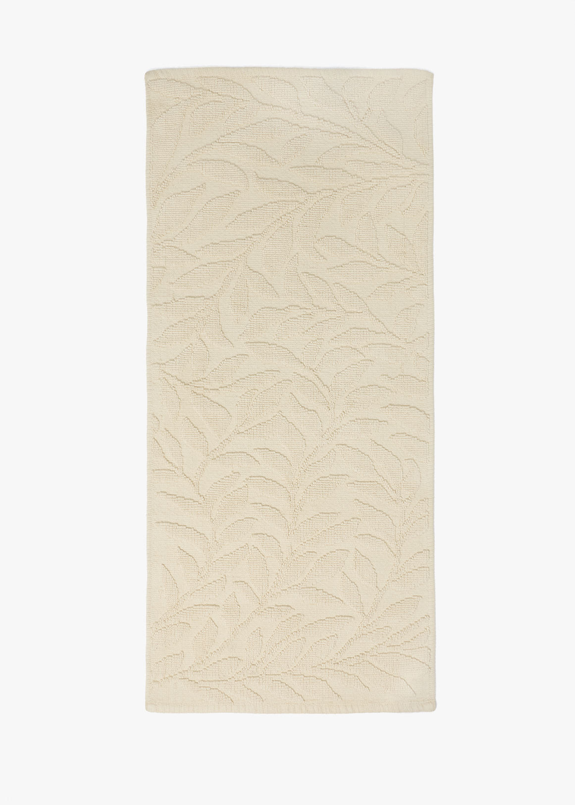 Jacquard Leaf Cotton Bath Runner 130x60cm