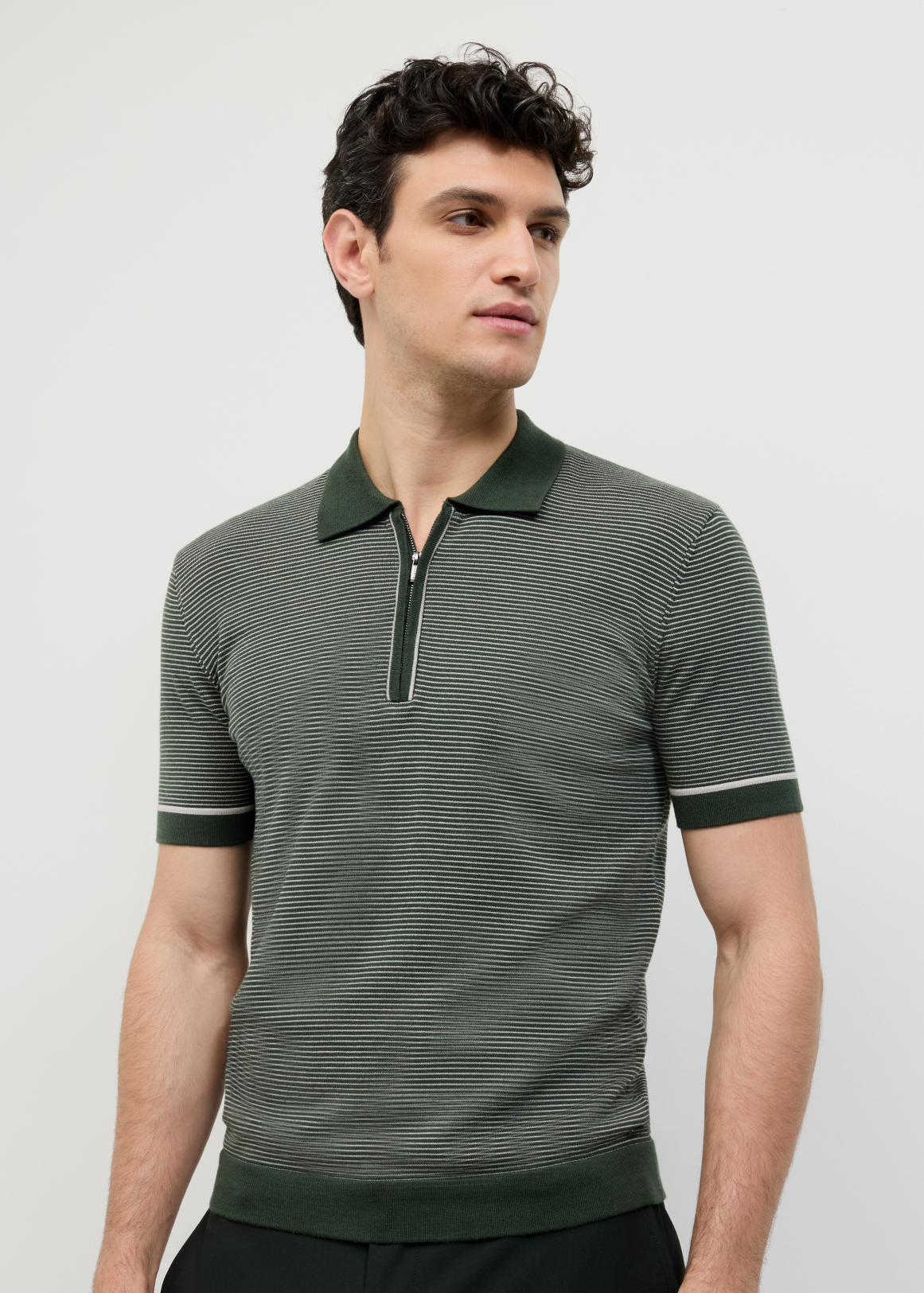 Joseph Stripe Knit Polo