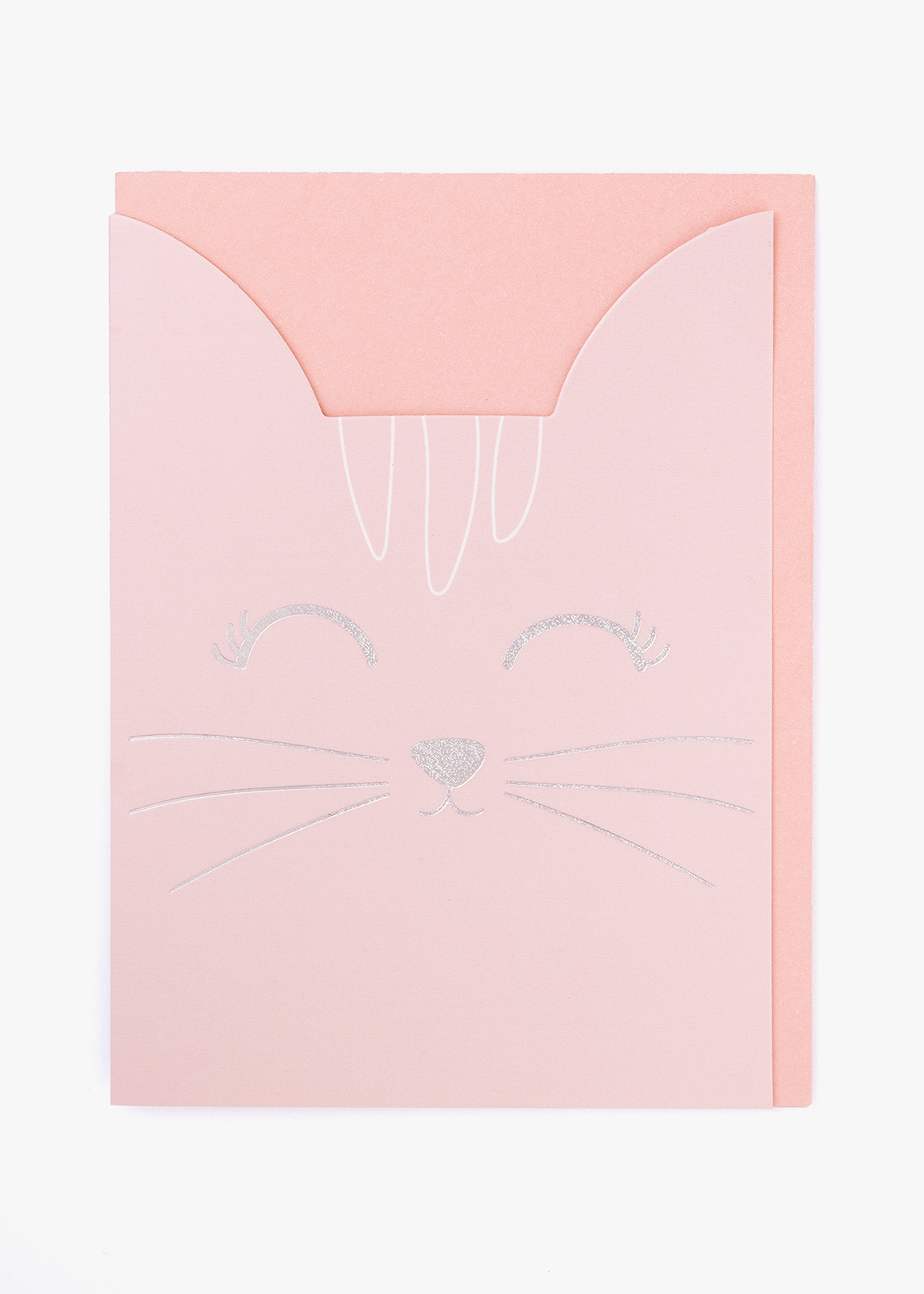Kids Pink Cat Foil Gift Card