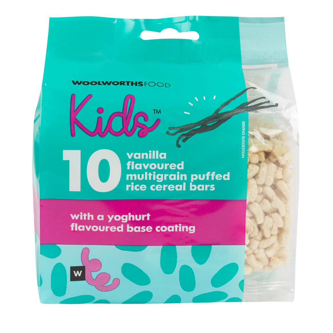 Kids™ Vanilla Multigrain Puffed Rice Cereal Bars 10 x 15 g