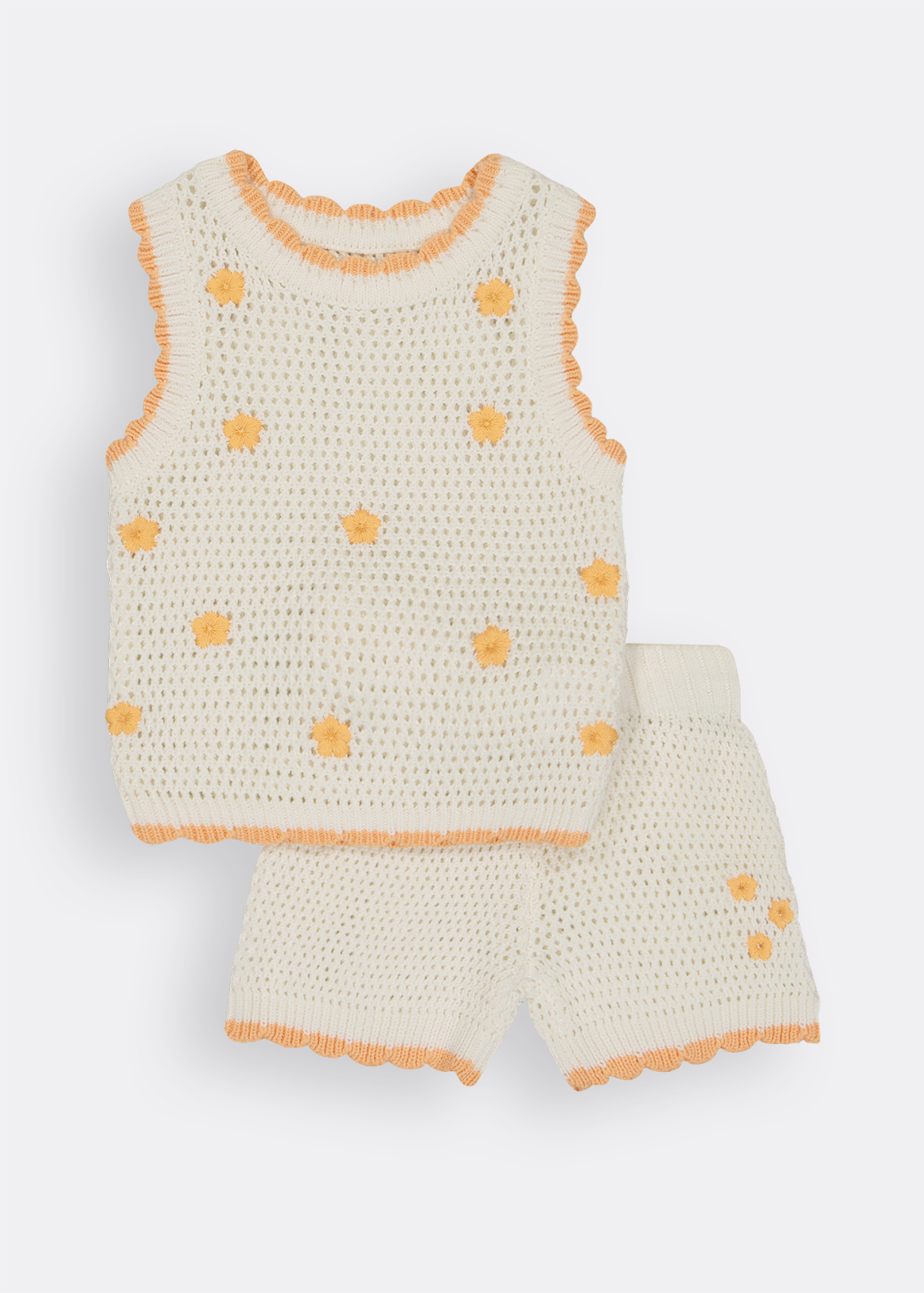 Knit Top & Shorts Set