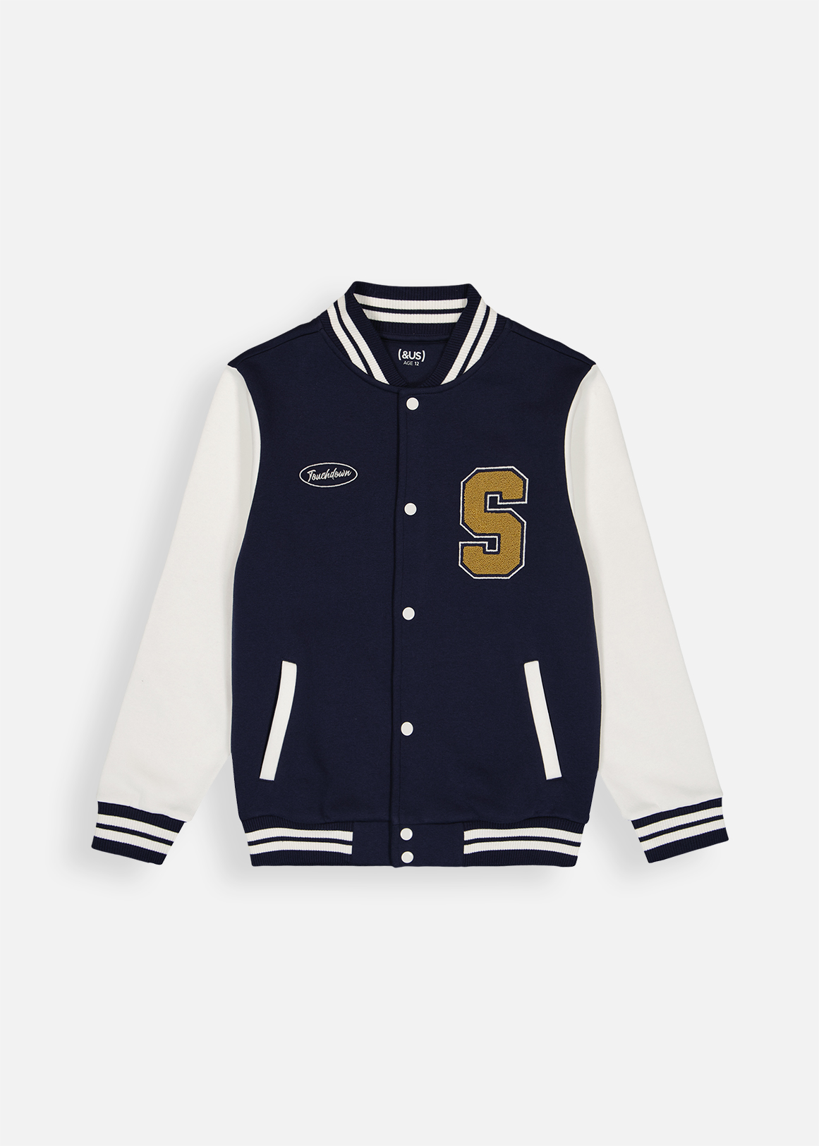 Knit Varsity Bomber Jacket
