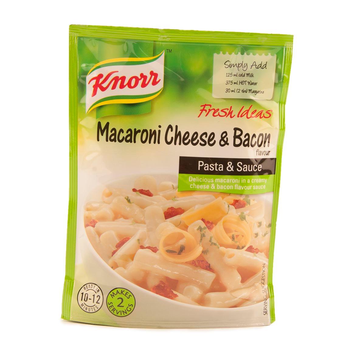 Knorr Macaroni Cheese Bacon Pasta Sauce 128g