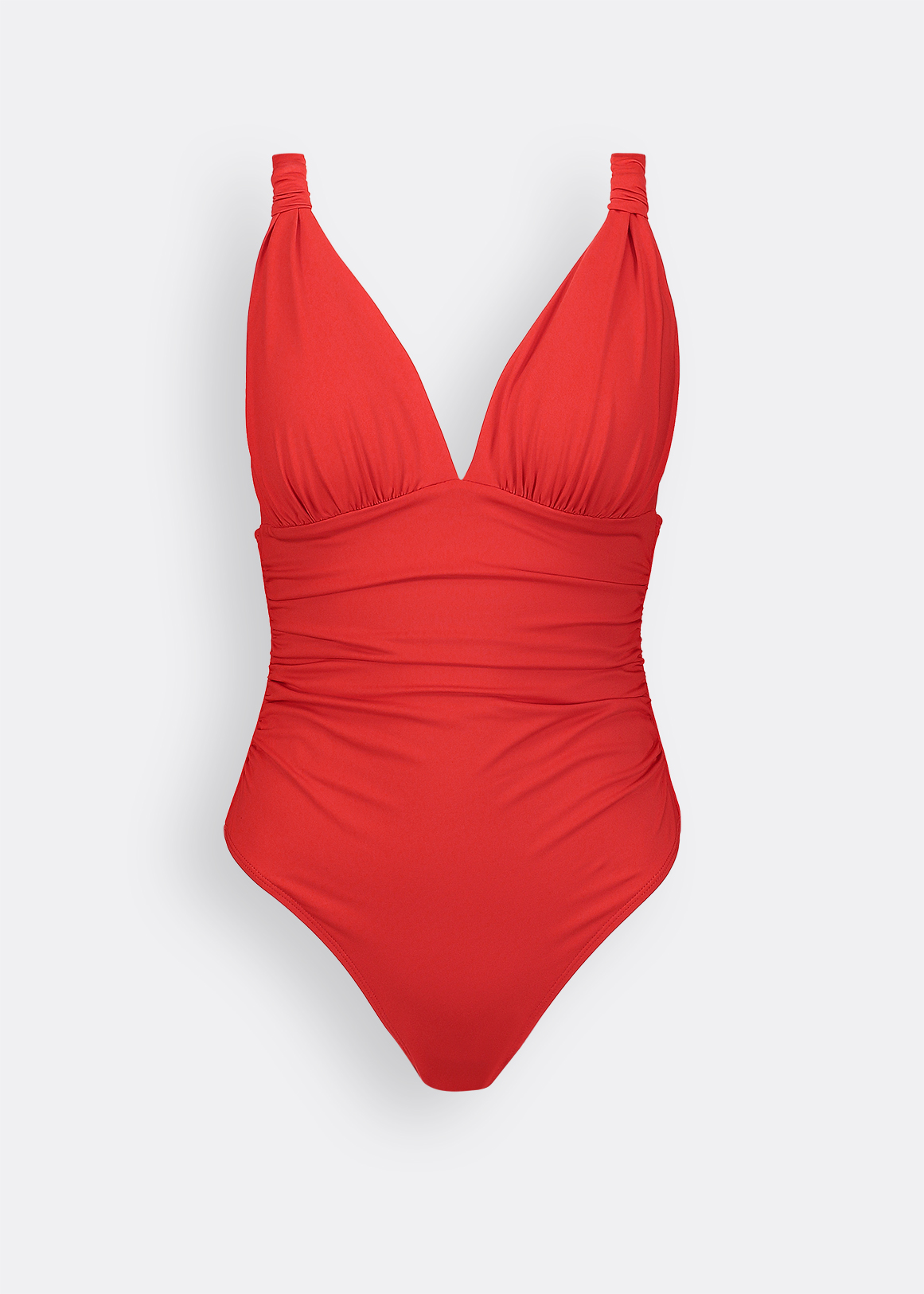 Knotted Ruche Swimsuit
