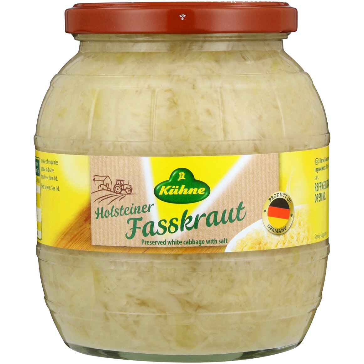 Kuhne Holsteiner Fasskraut Sauerkraut 810 g