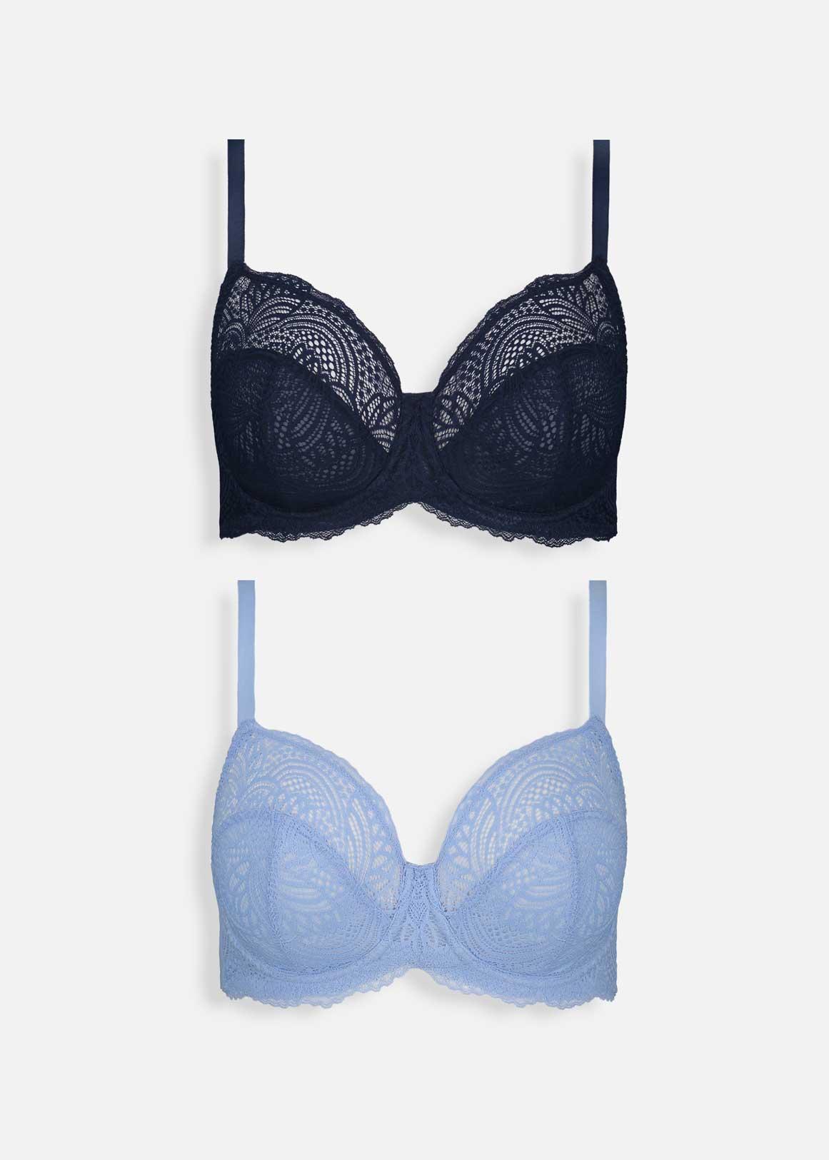 MyRunway  Shop Woolworths Blue Non Padded Full Cup Bras 2 Pack for Women  from