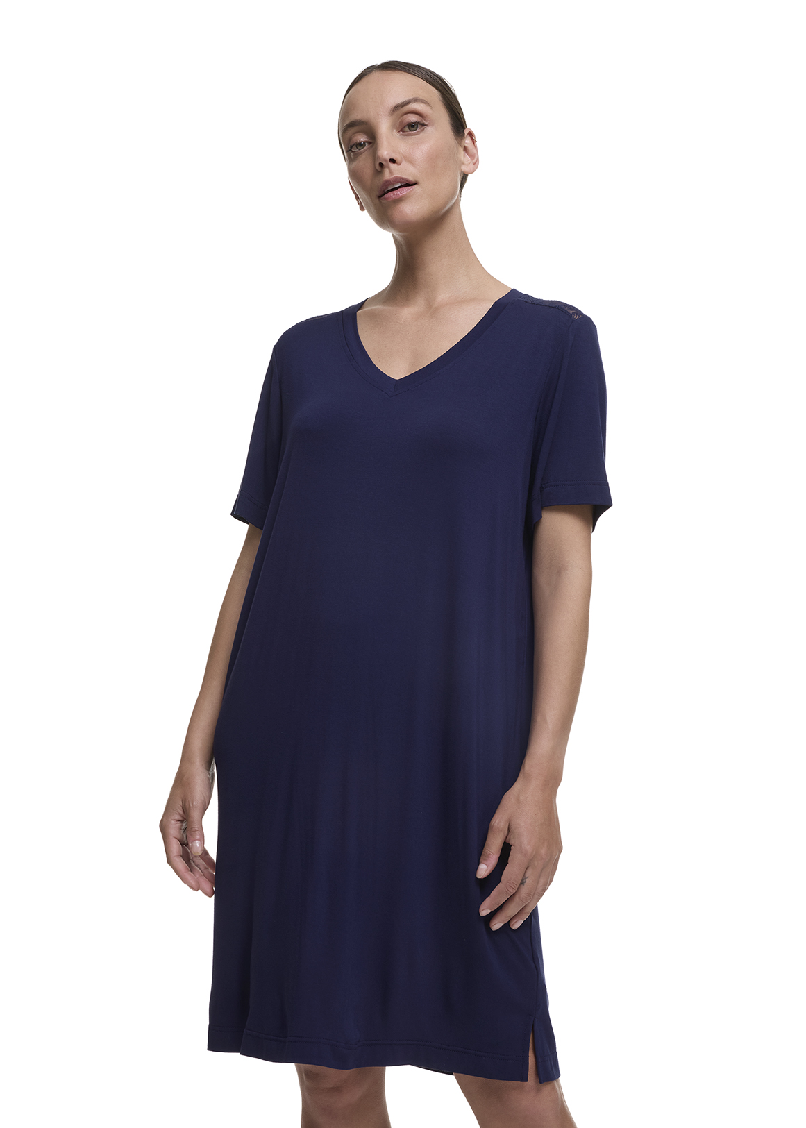 Lace Inset Stretch Bamboo Nightdress