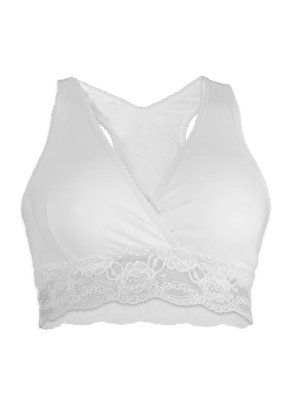 Buy Carriwell Lace Drop Cup Nursing Bra (Extra Large, White