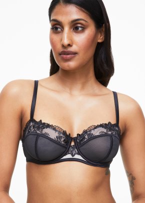 Jacquard Lace Inset Non Padded Non-wire Bras 2 Pack