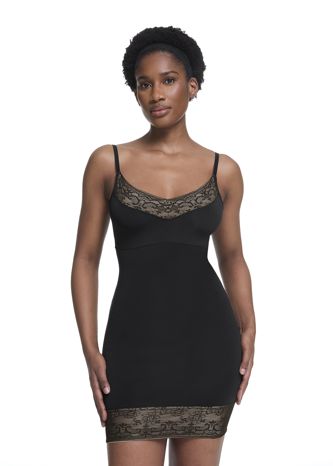 Lace Trim Firm Control Sculpting Slip