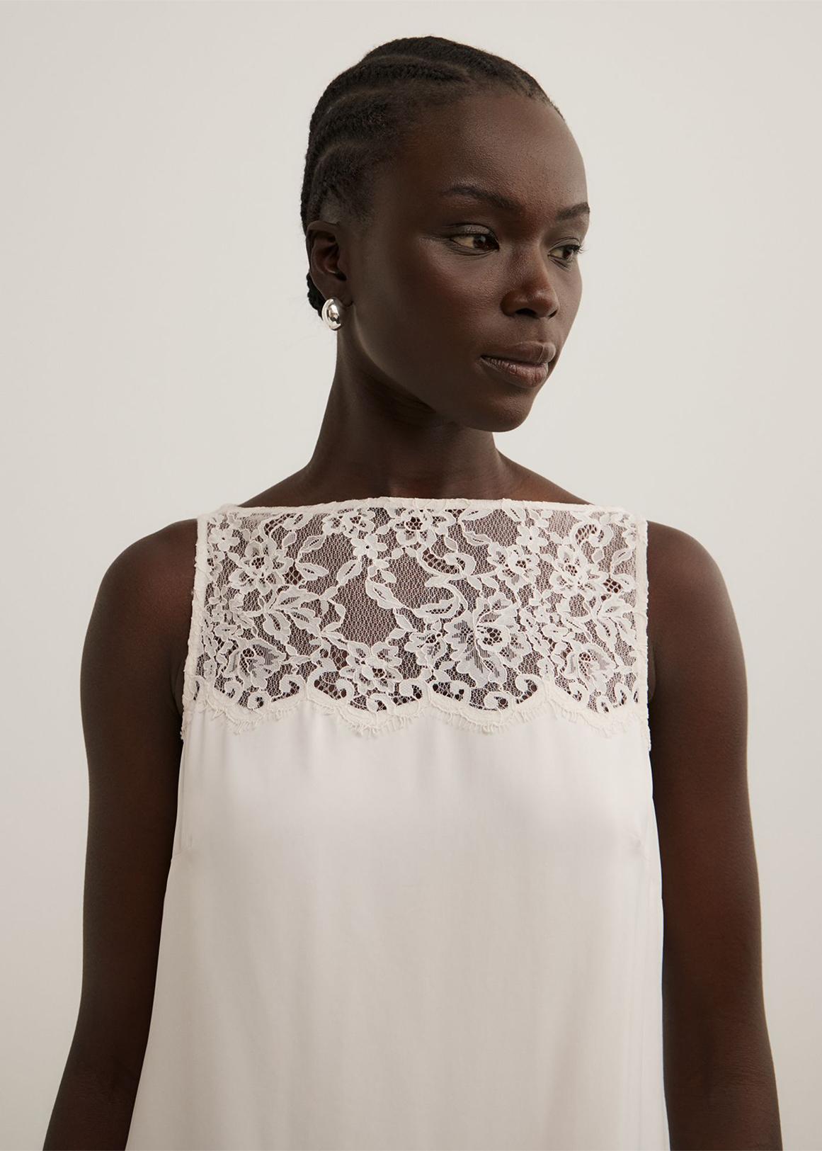 Lace Yoke Dress | Woolworths.co.za Lace Yoke Dress | Woolworths.co.za
