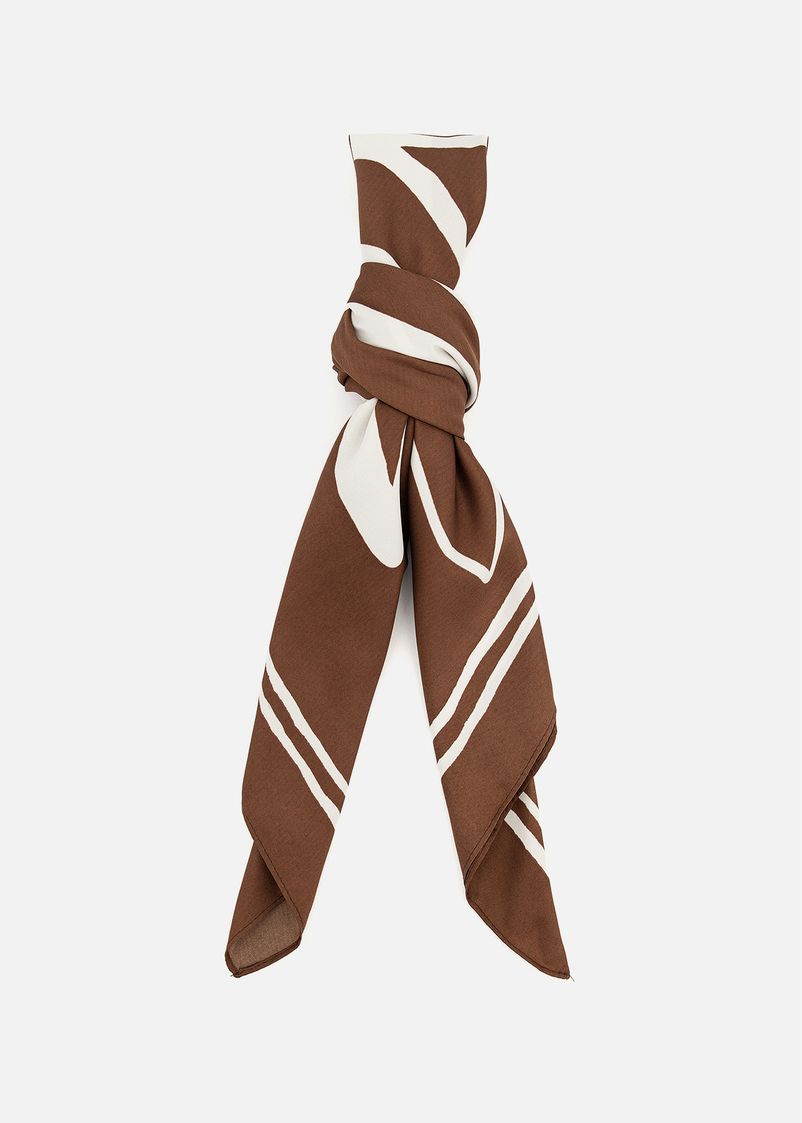Large Foliage Print Scarf