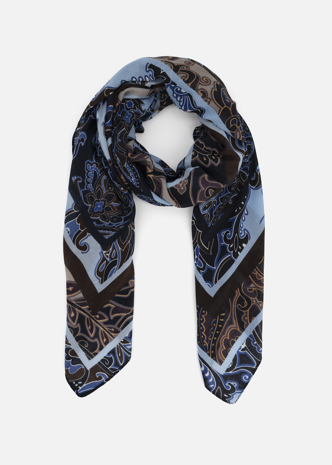 Large Paisley Print Scarf