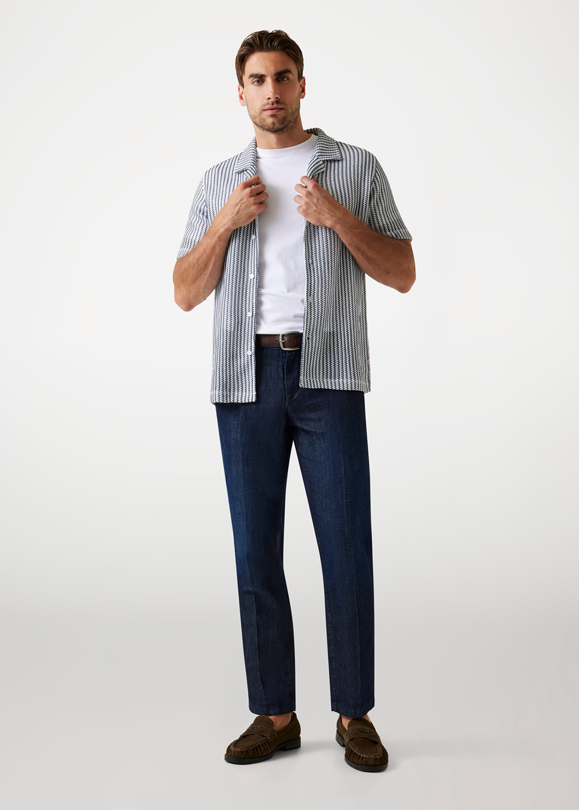 Larson Striped Knit Shirt