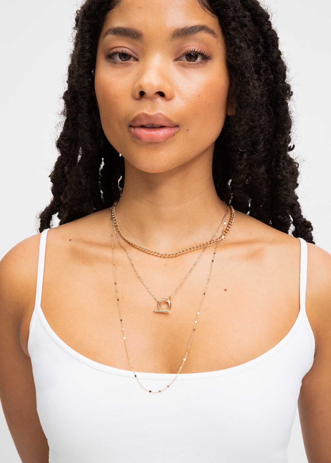 Layered Diamante Ring Pendant Necklace | Woolworths.co.za