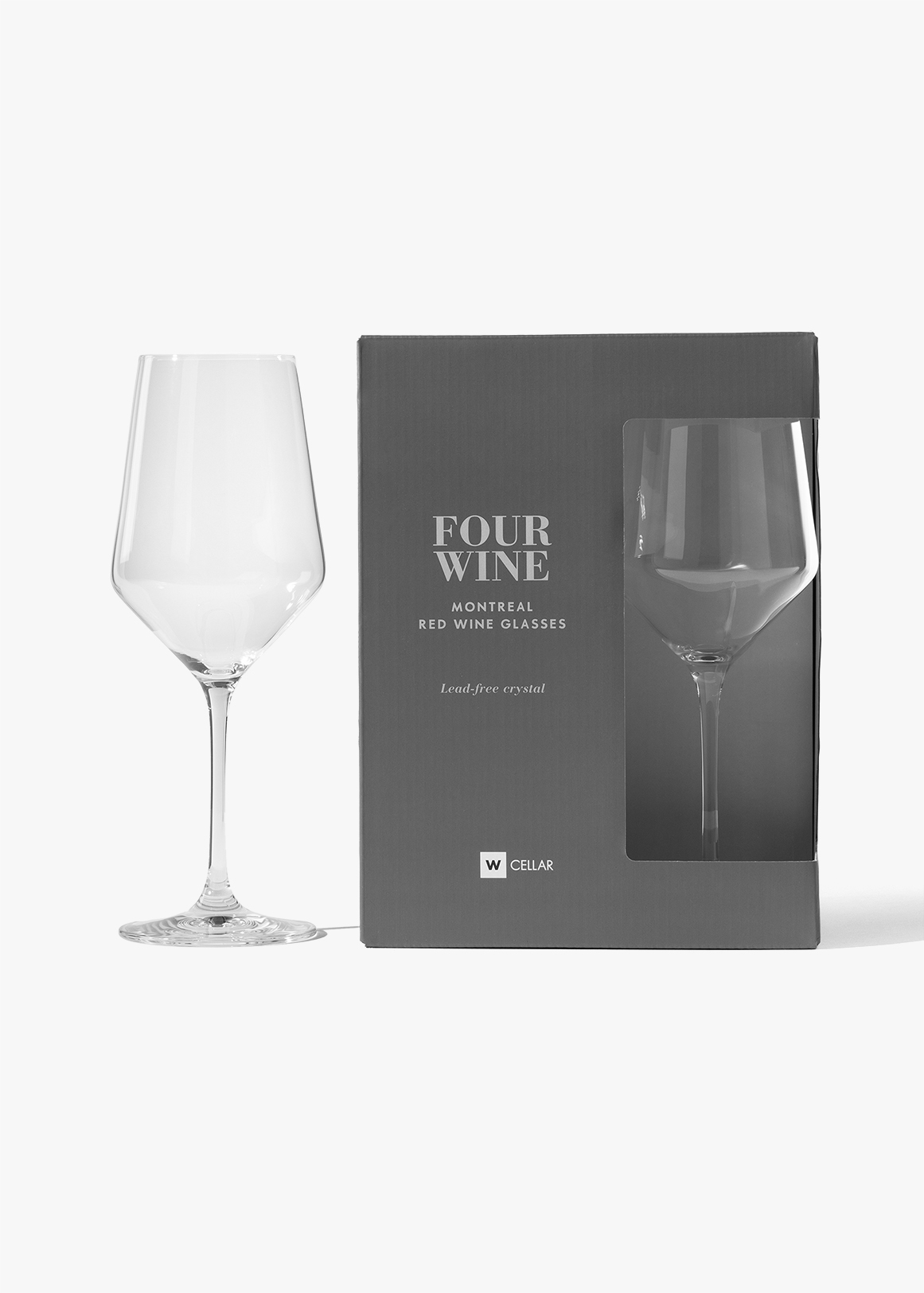 Lead-Free Red Wine Glasses 4 Pack