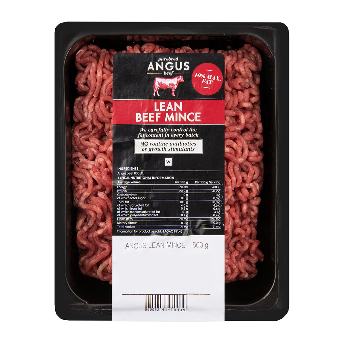 Lean Angus Beef Mince 500 g