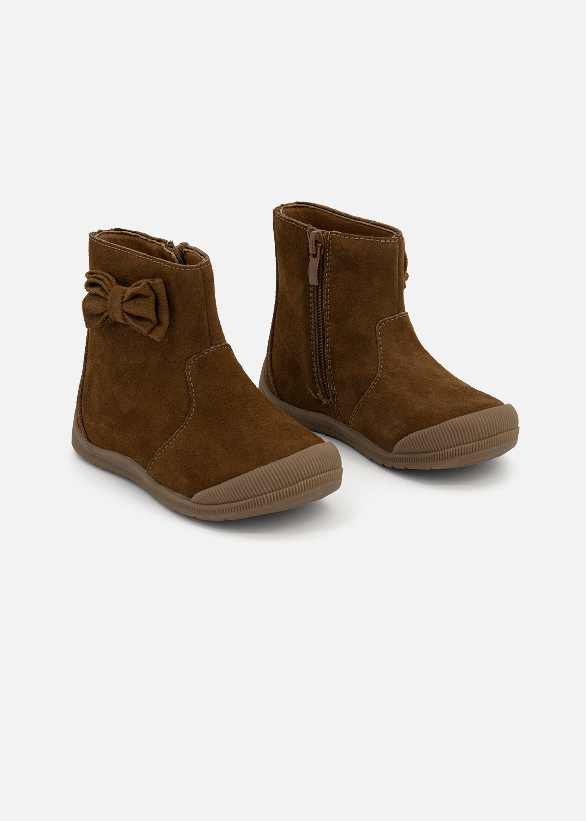 Leather Bow Chelsea Boots (Size 5-13) Younger Girl