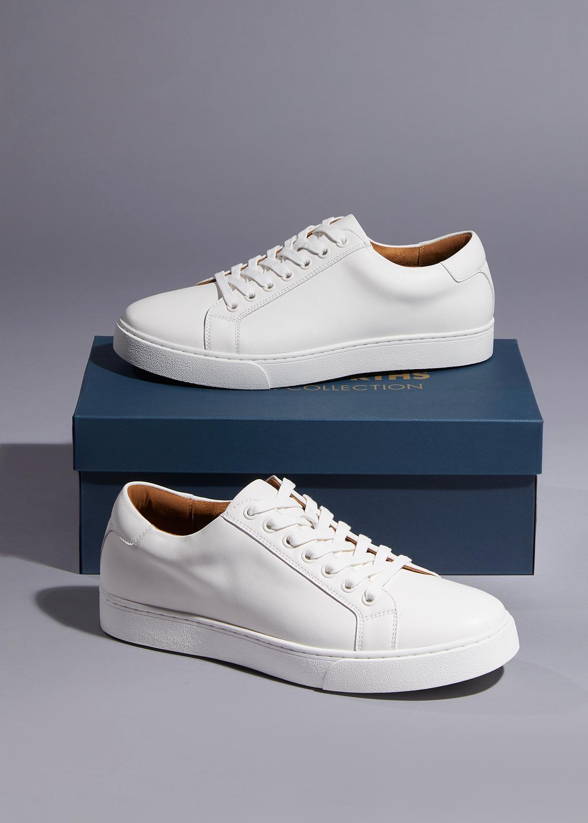 Leather Court Sneakers - Main Image