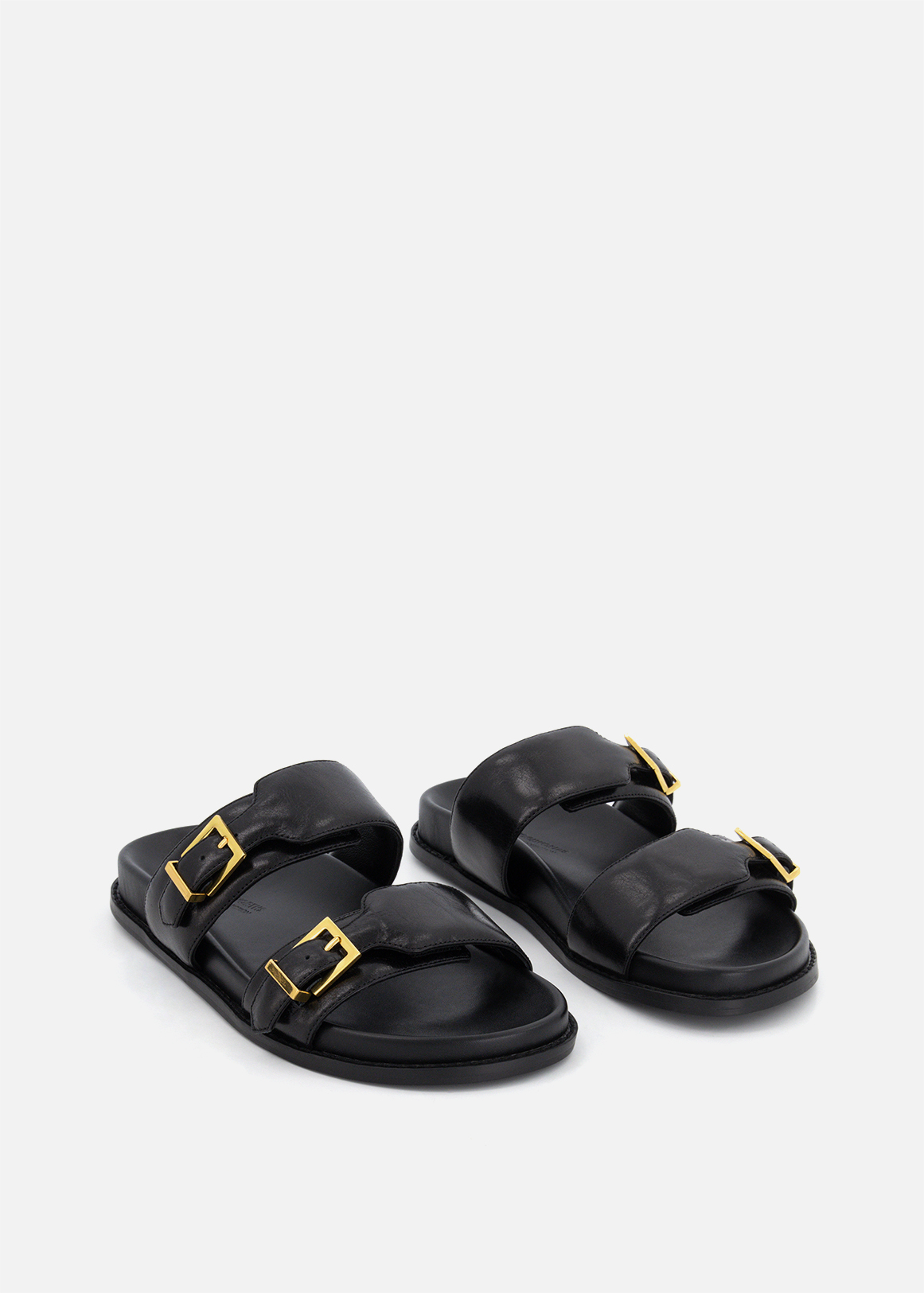 Leather Double Buckle Slides | Woolworths.co.za