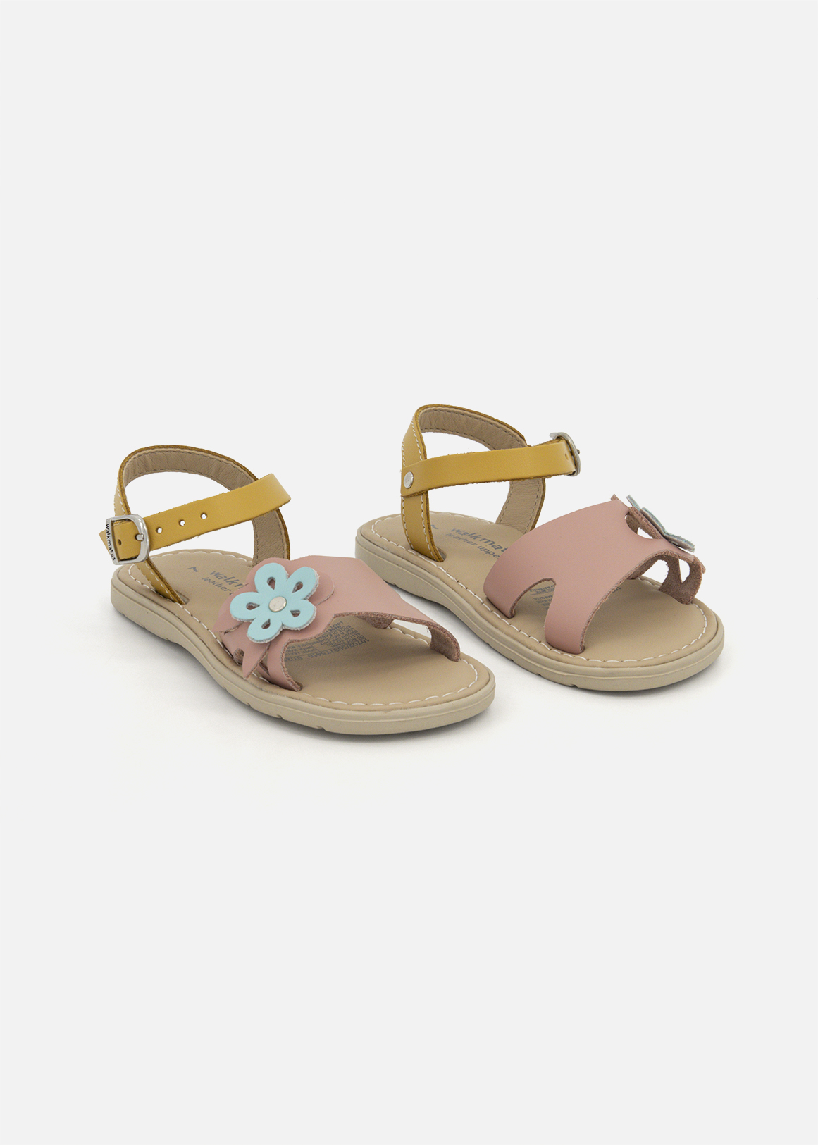 Leather Flower Sandals (Size 5-13) Younger Girl