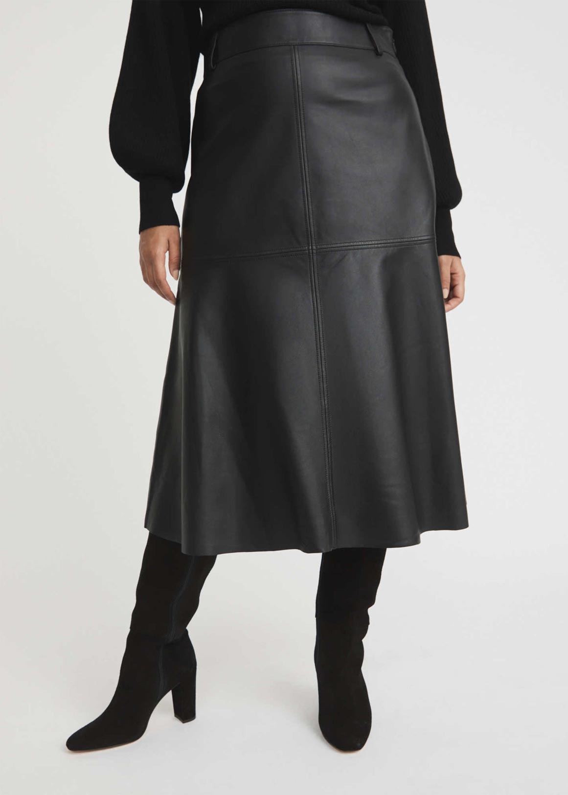 Leather Midi Skirt | Woolworths.co.za