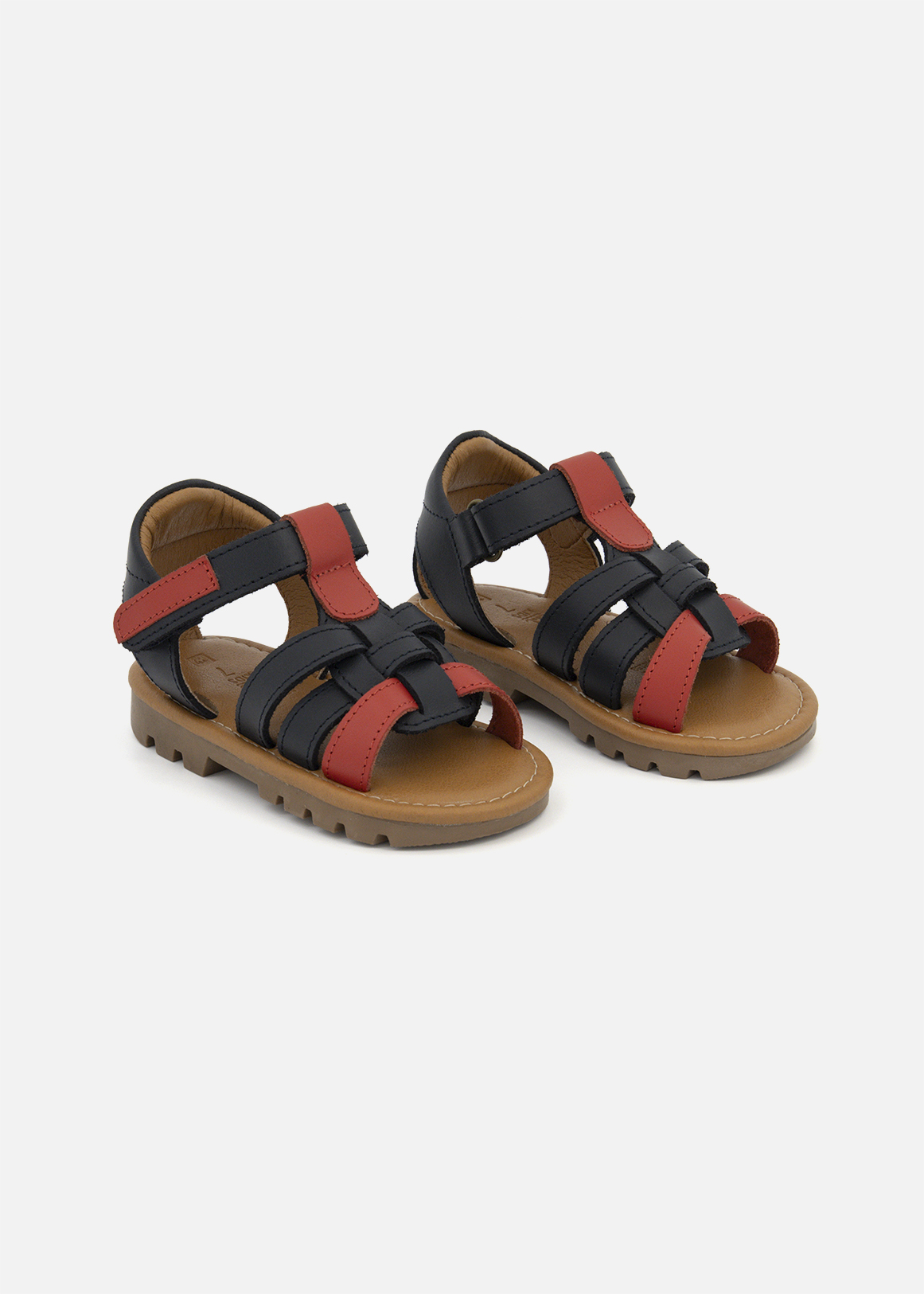 Leather Open Toe Fisherman Sandals Size (4-13) Younger Boy