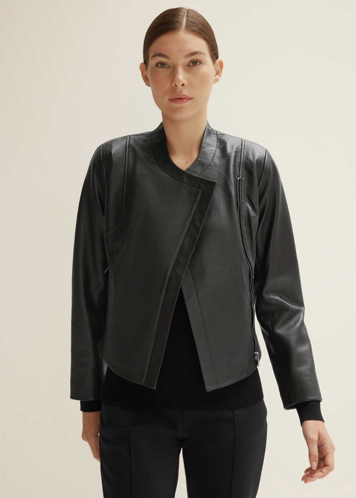 Leather Panel Detail Jacket | Woolworths.co.za