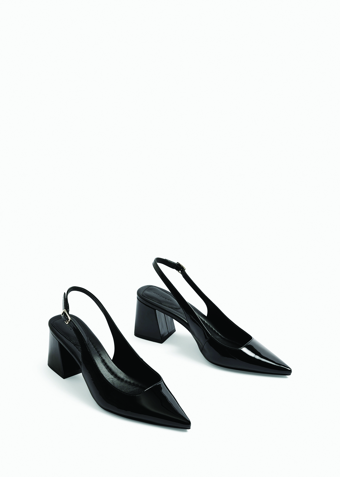 Leather Patent Block Heel | Woolworths.co.za