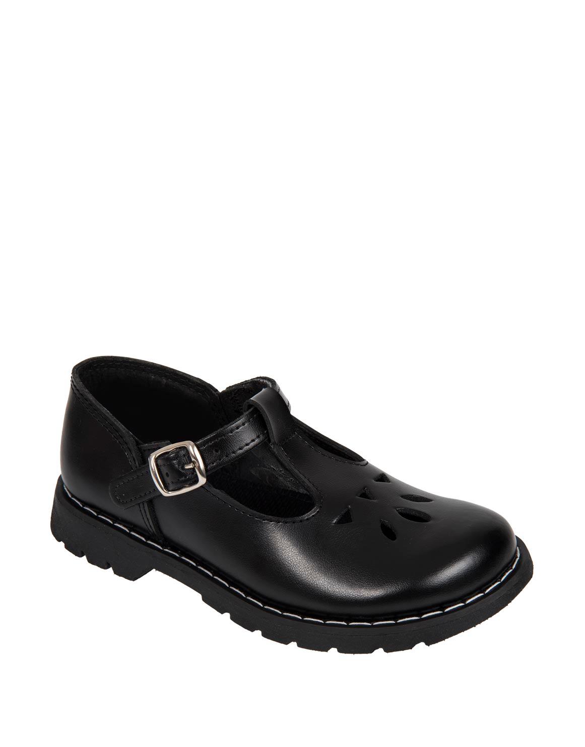 Leather School Shoes (Size 8-1) Younger Girl